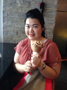 Me with ice cream >.<